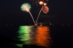 Independence Day Fireworks at Larchmont Manor Park, 2010.