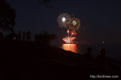 Independence Day Fireworks at Larchmont Manor Park, 2010.