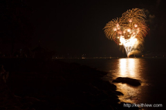 Independence Day Fireworks at Larchmont Manor Park, 2010.